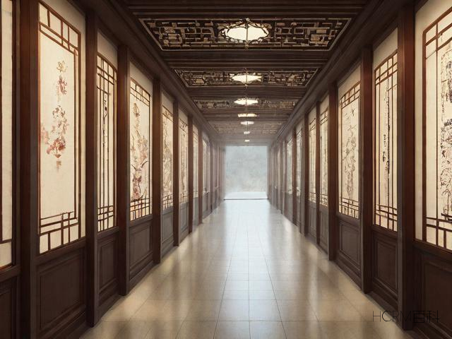 古风走廊绘就,雕梁画栋、曲径通幽如何画?透视技巧、色彩搭配如何掌握?-第1张图片-HCRM百科 古风走廊绘就,雕梁画栋、曲径通幽如何画?透视技巧、色彩搭配如何掌握?-第1张图片-HCRM百科
