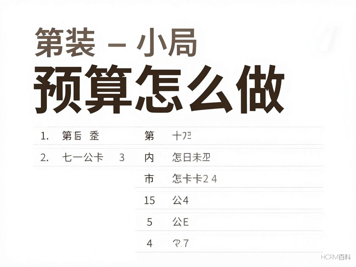 如何制定内装预算?内装预算的常见误区有哪些?-第1张图片-HCRM百科 如何制定内装预算?内装预算的常见误区有哪些?-第1张图片-HCRM百科