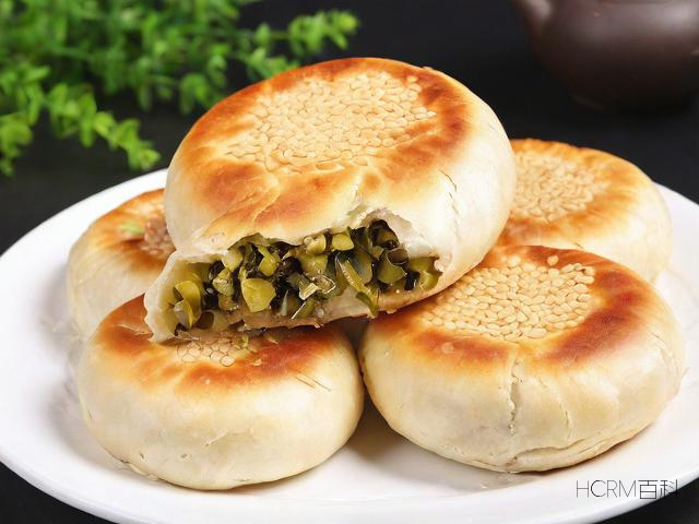 如何制作快乐生活一点通的榨菜烧饼？-第2张图片-HCRM百科
